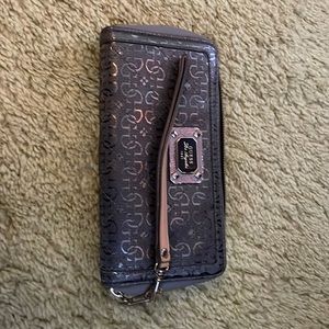 Guess wallet with wrist strap